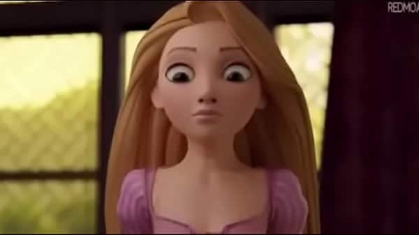 Rapunzel transando pela primeira vez